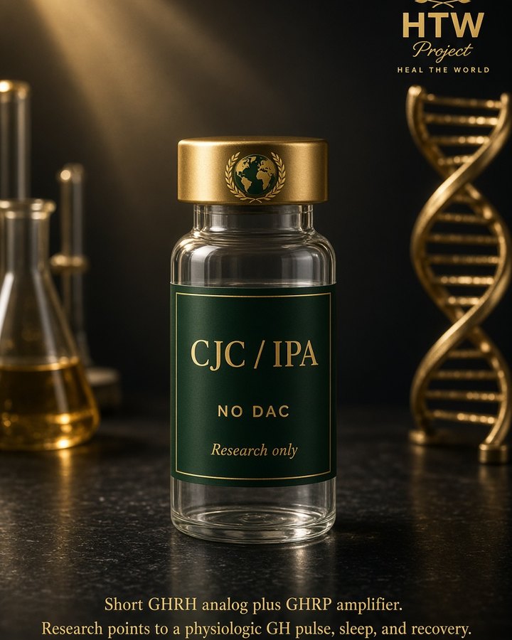 CJC-1295 (no DAC) + Ipamorelin research vial