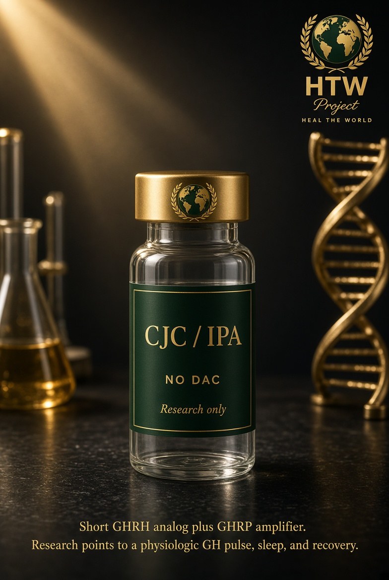 CJC-1295 (no DAC) + Ipamorelin research vial