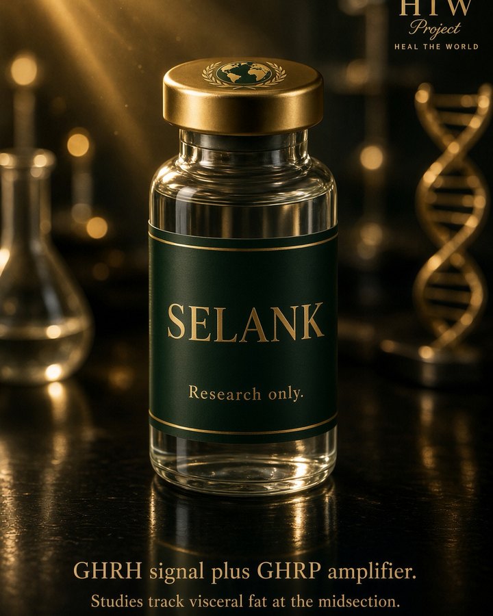 Selank research vial