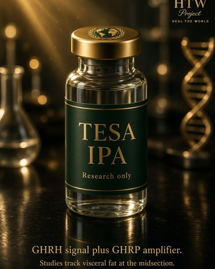 Tesamorelin + Ipamorelin research vial